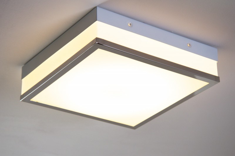 Plafoniere Garage Led : Plafonnier design carré lustre led lampe à suspension blanche