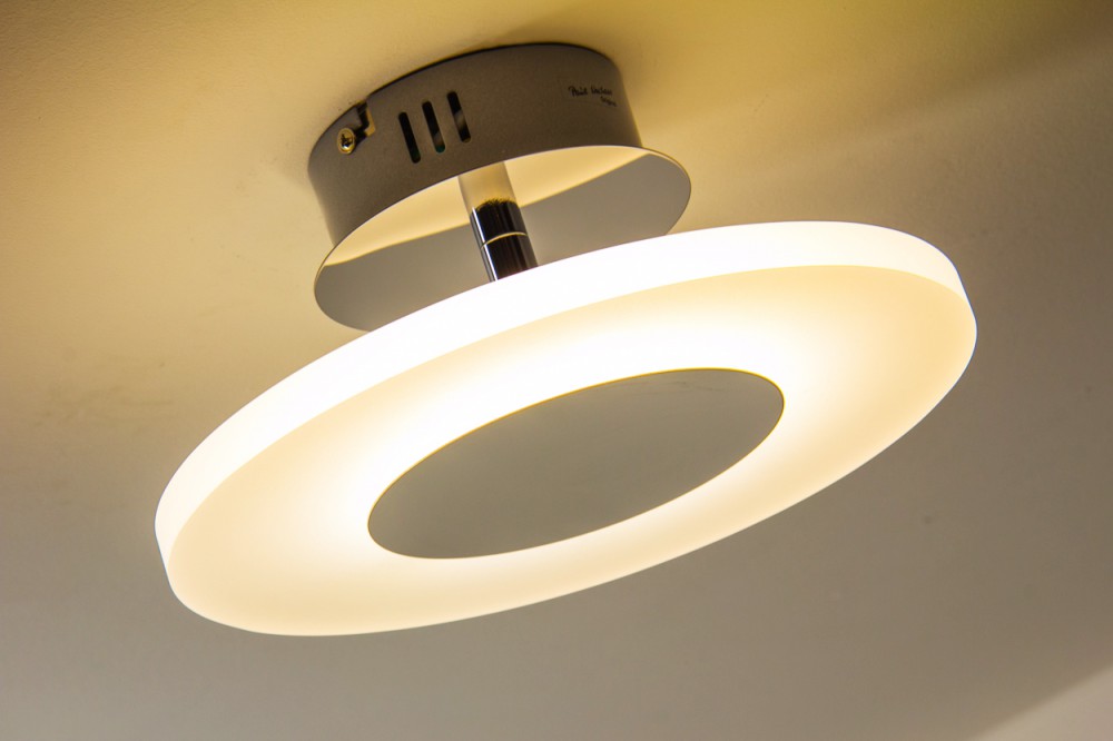 Plafoniere Per Garage A Led : Led lampada da soffitto plafoniera design rotondo metallo cromo