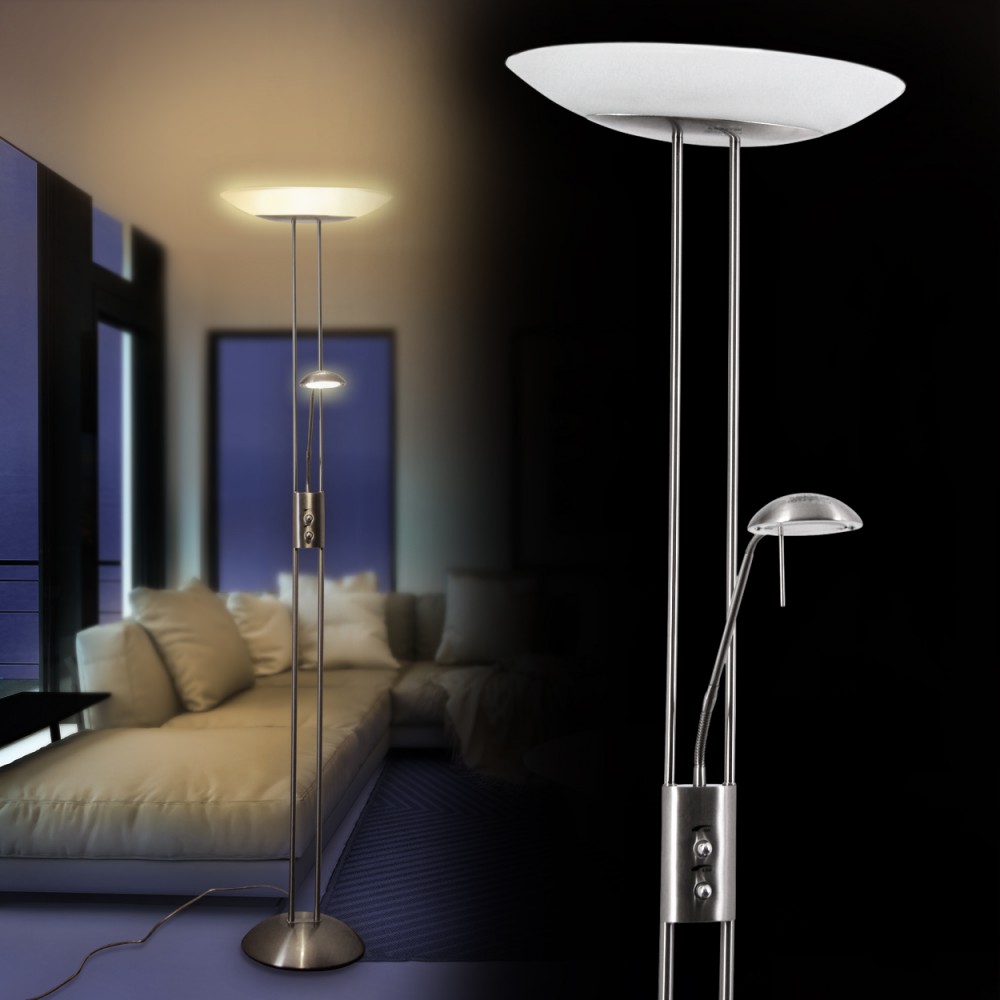 Deckenfluter LED Design Fluter Büro Stand Boden Lampe Wohn Deckenfluter LED Design Fluter Büro Stand Boden Lampe Wohn