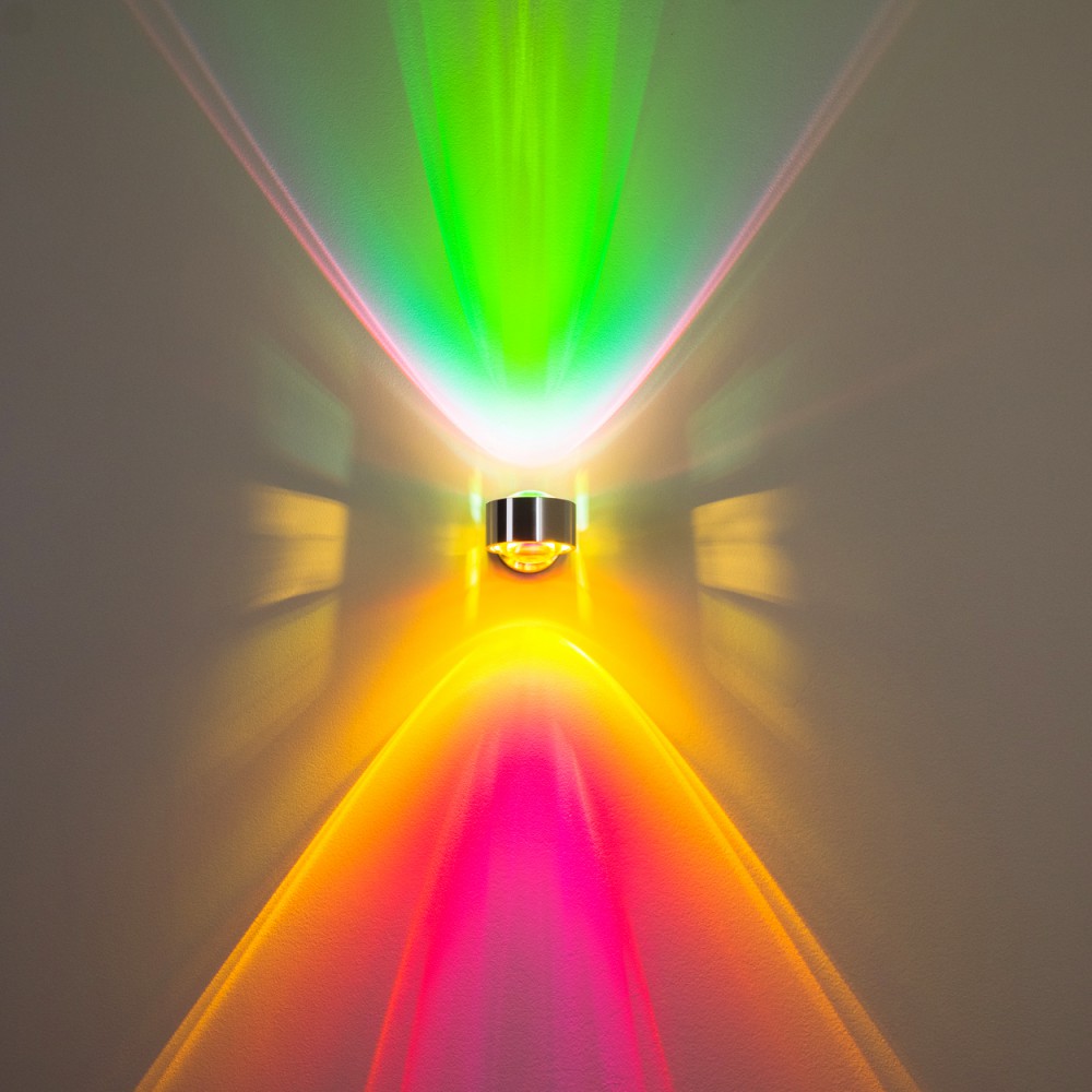 Design Wohn Zimmer Leuchten Flur Strahler Wand Lampen Wandleuchte grün magenta