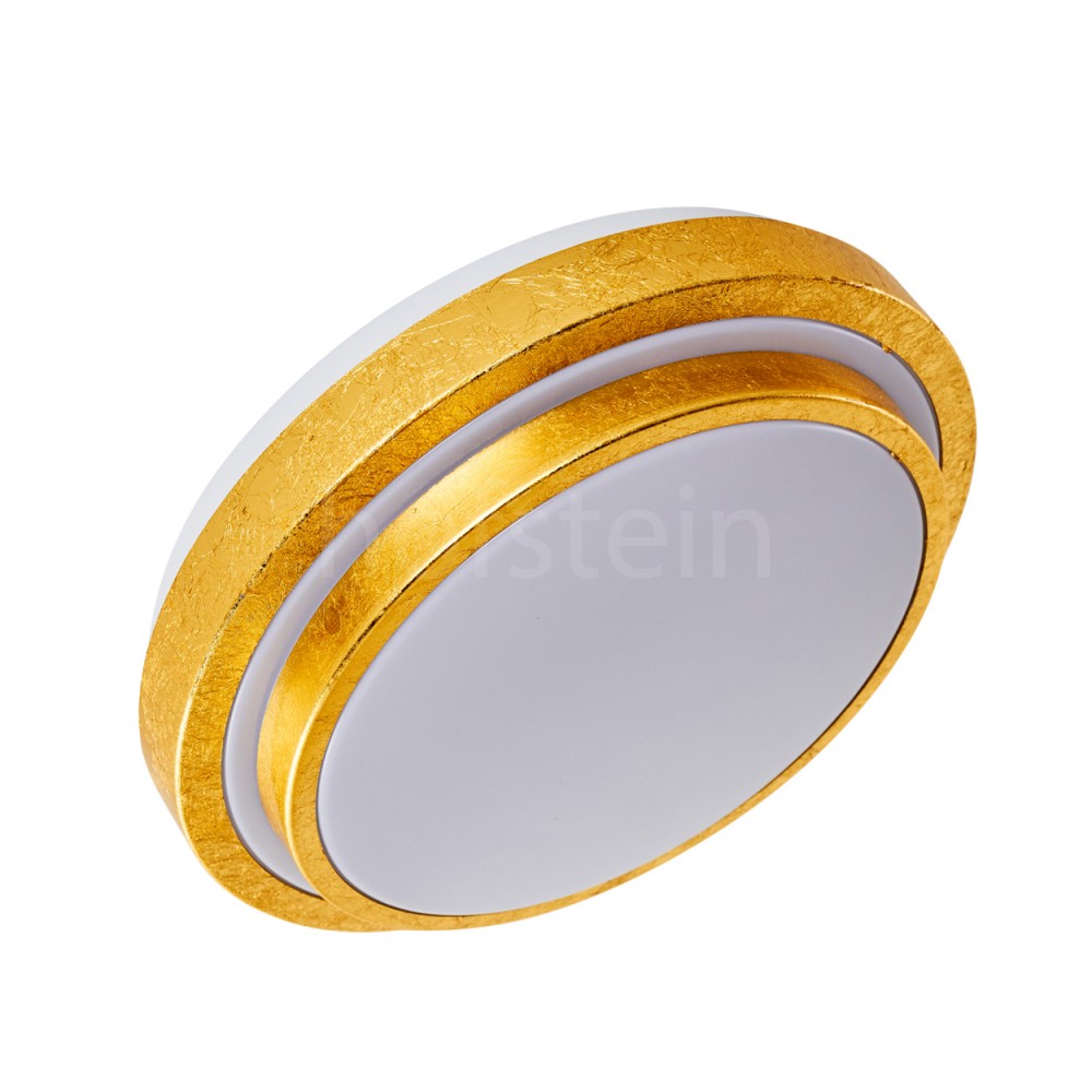 LED Design Bad Decken Leuchten goldfarbene Wohn Schlaf Bade Zimmer