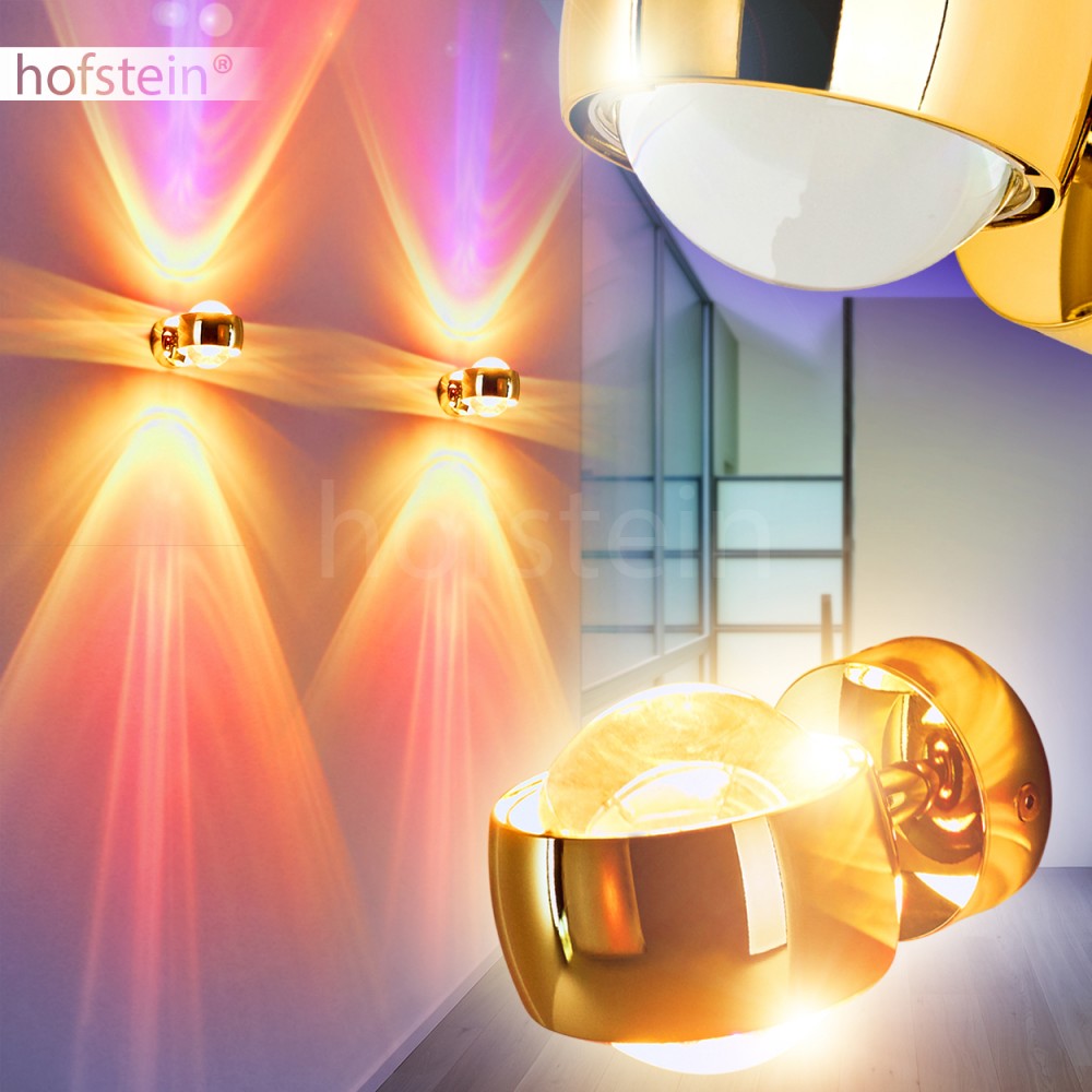 LED Design Wand Strahler Farbfilter magenta Flur Dielen Lampe Wohn Schlaf Zimmer