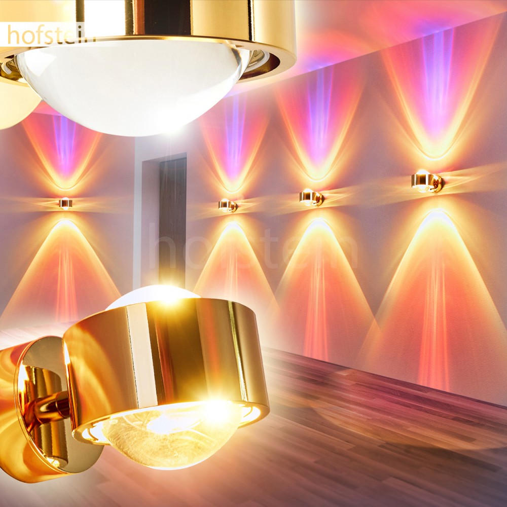 LED Design Wand Strahler Farbfilter magenta Flur Dielen Lampe Wohn Schlaf Zimmer