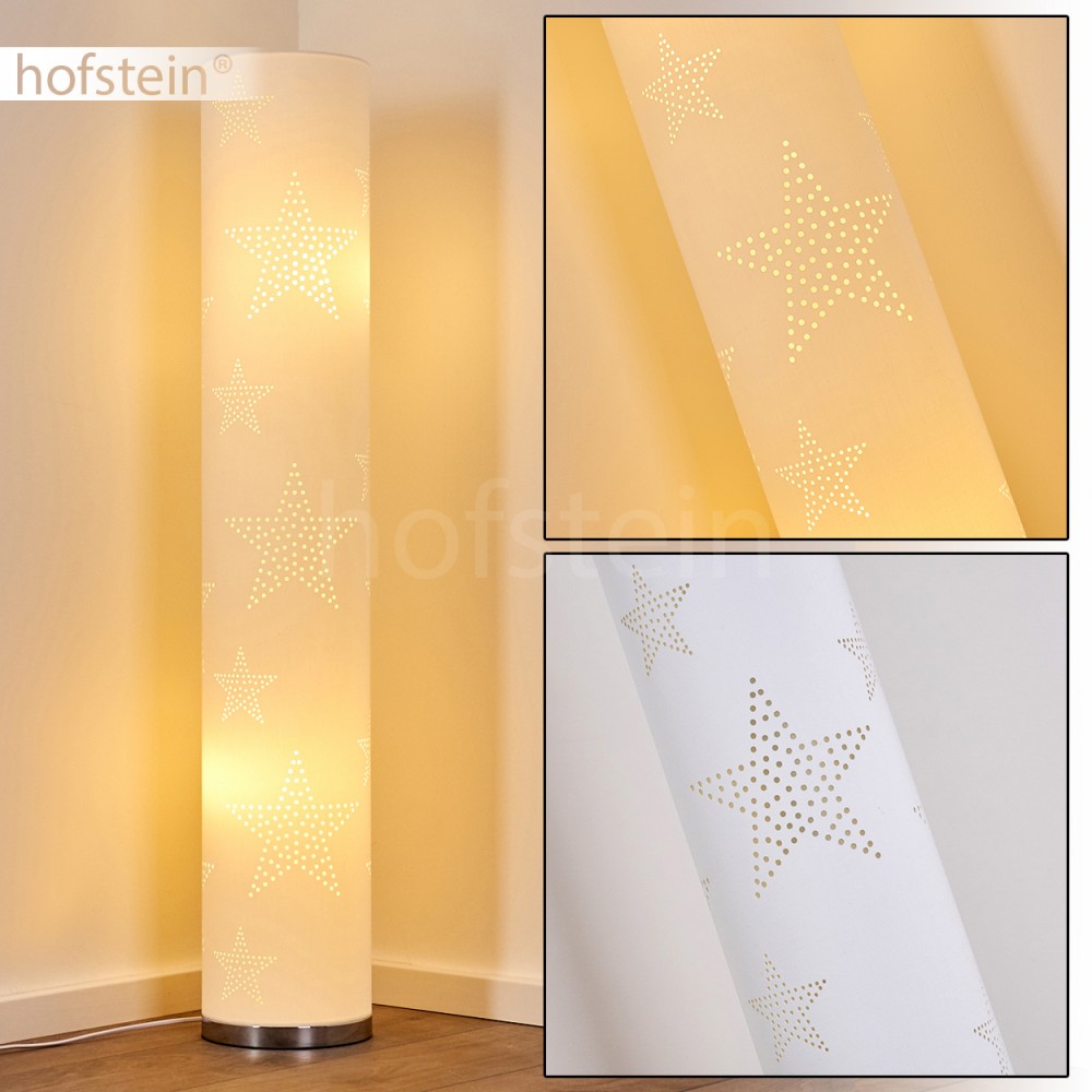 Boden Stand Leuchten Retro Wohn Schlaf Zimmer Beleuchtung weiß Steh Lampen rund