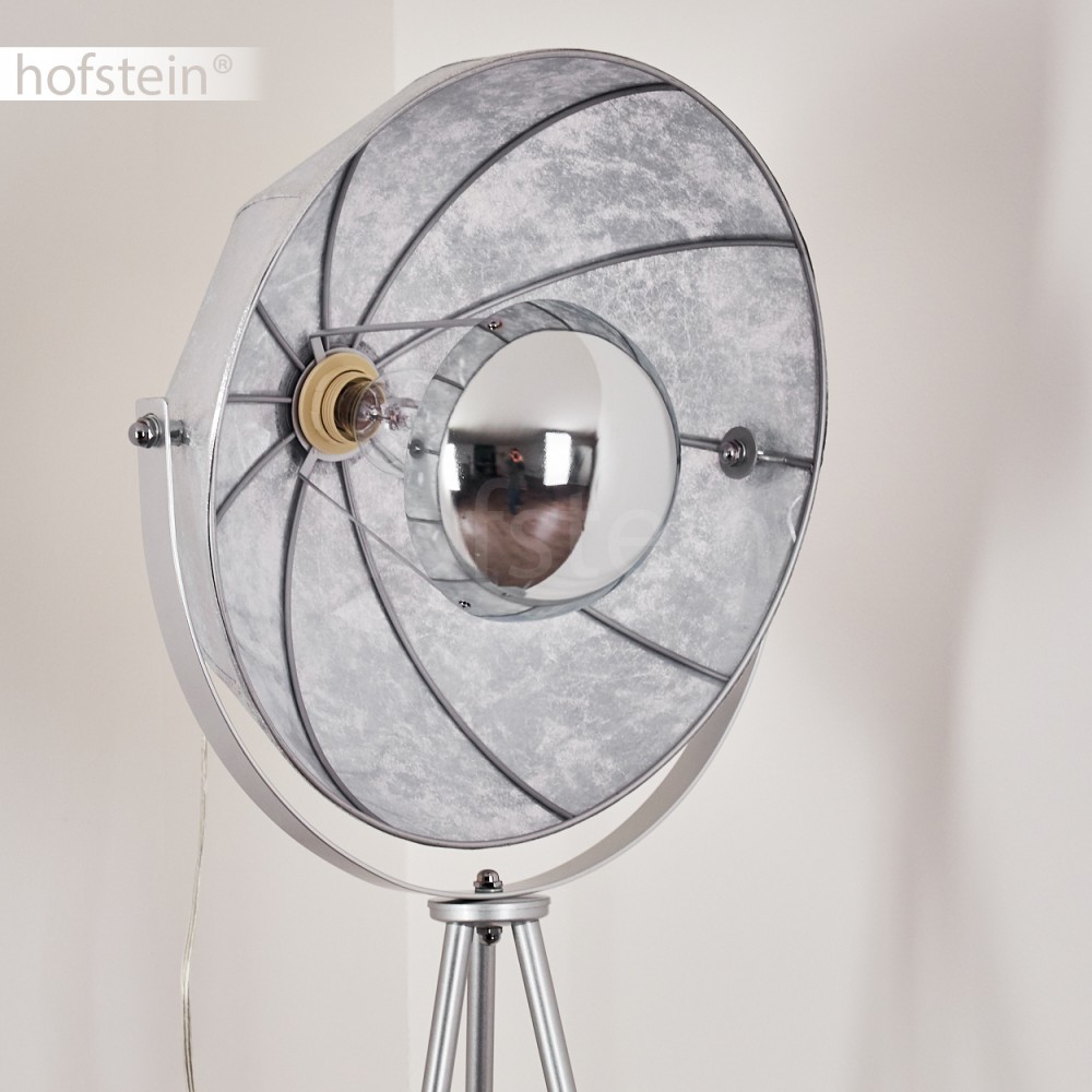 Stehleuchten Design Boden Stehlampe Büro Zimmer Film Scheinwerfer weiss schwarz