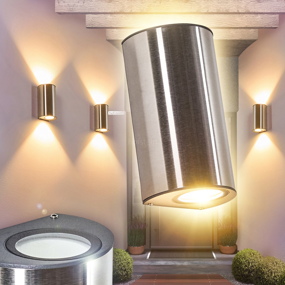 Klassische 7 Watt Außenlampe Wandleuchte Höhe 34 cm Veranda Balkon Garage Haus