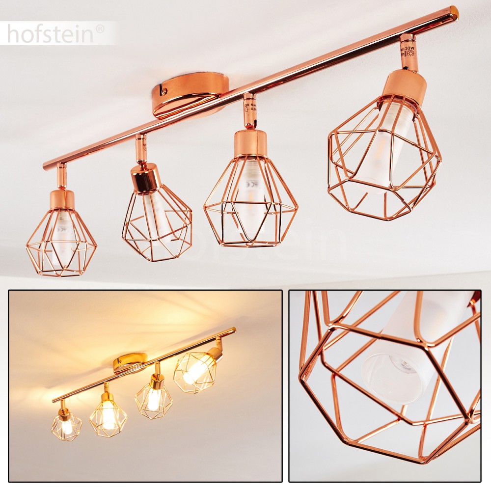 Küchen Flur Strahler Kupfer Decken Leuchten verstellbar Retro Wohn Schlaf Zimmer