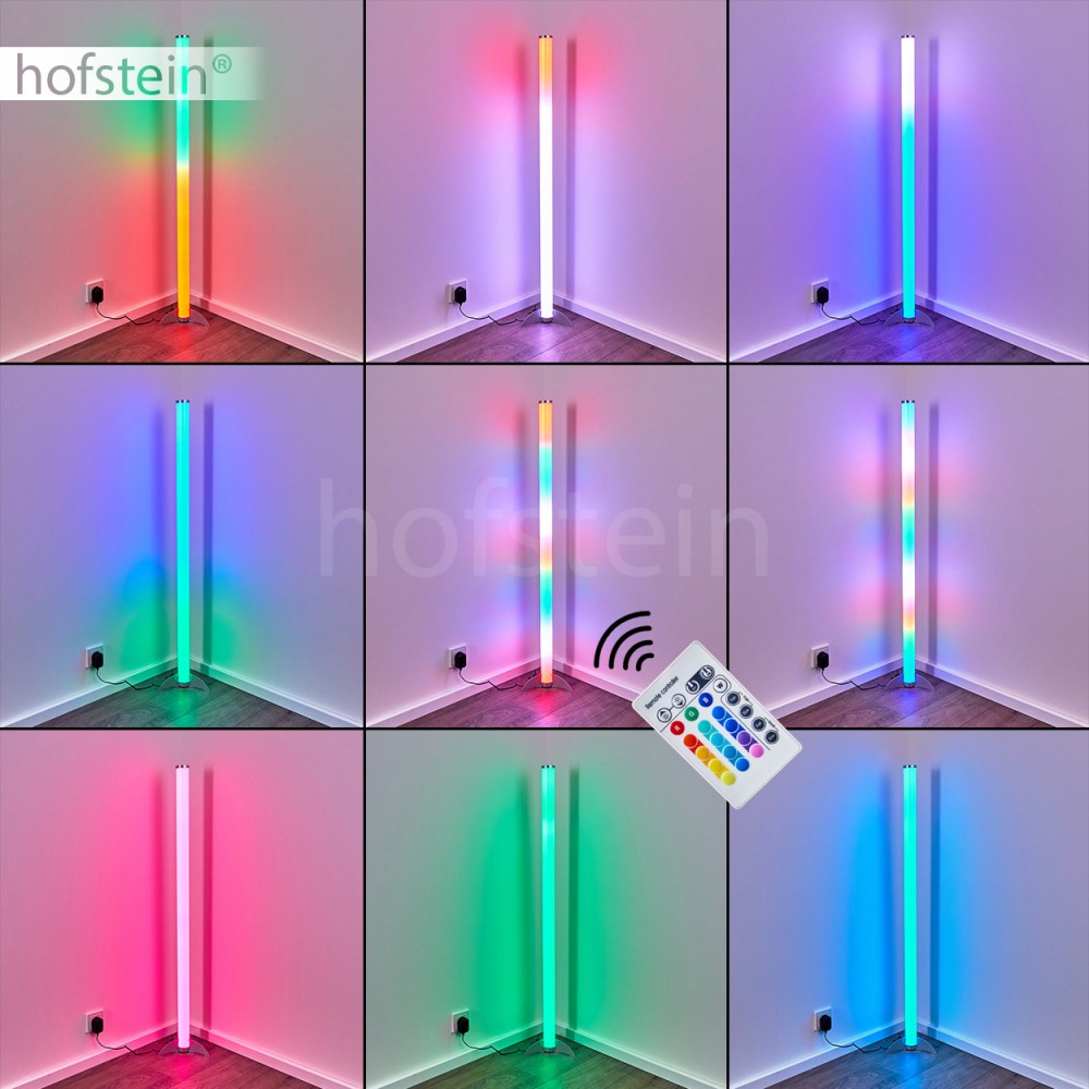 Design Steh Stand Lampe Fernbedienung Wohn Schlaf Raum Leuchte LED Farbwechsler