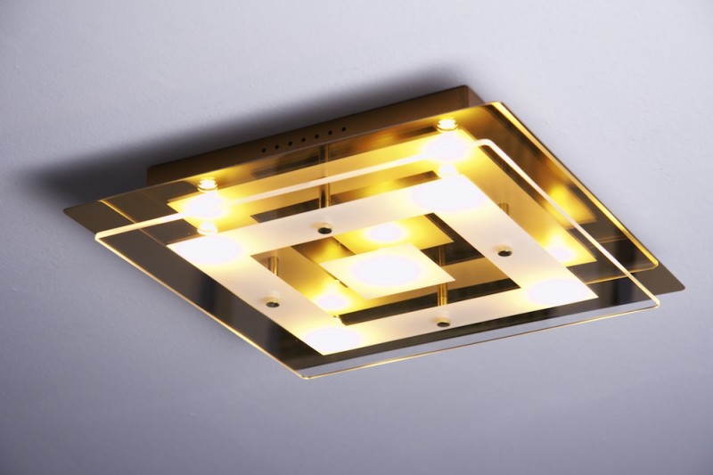 Plafoniera Ottone Usata : Plafoniera moderna led w di ottone lampada da soffitto design