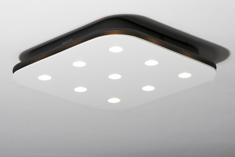 Plafoniere Quadrate Philips : Philips plafoniera quadrata led in alluminio lampada design