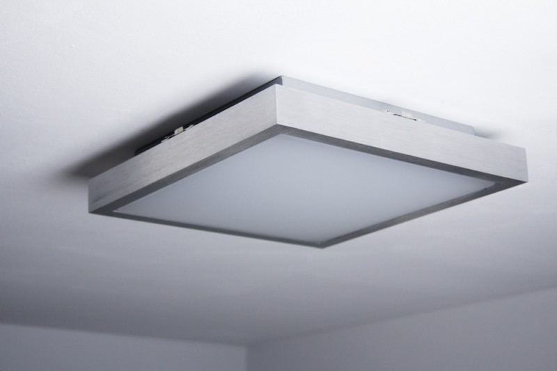 Plafoniere Quadrata Led : Cm forma quadrata plastica bianca e alluminio plafoniera led
